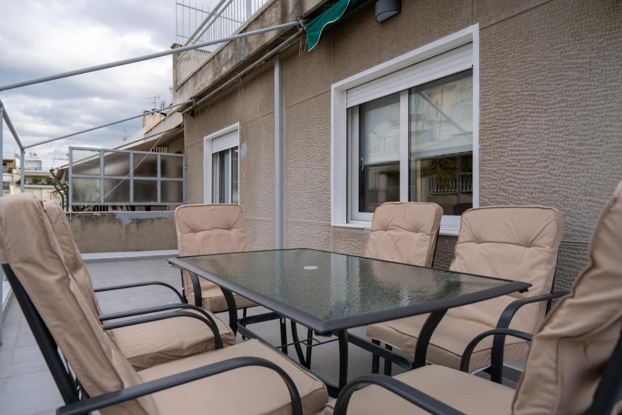 Athens Hideout Apt, Big Rooftop With City View Apartment Ngoại thất bức ảnh