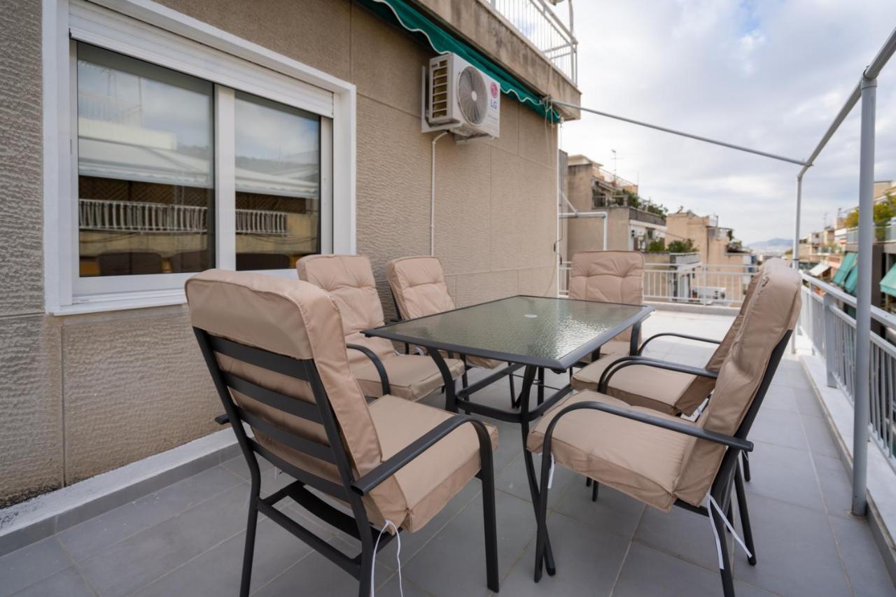 Athens Hideout Apt, Big Rooftop With City View Apartment Ngoại thất bức ảnh