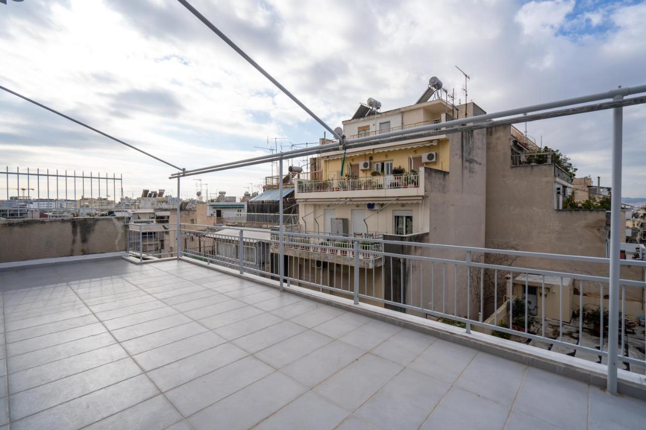 Athens Hideout Apt, Big Rooftop With City View Apartment Ngoại thất bức ảnh